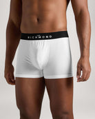 Boxer vita bassa in cotone pettinato con logo UnderwearIntimo