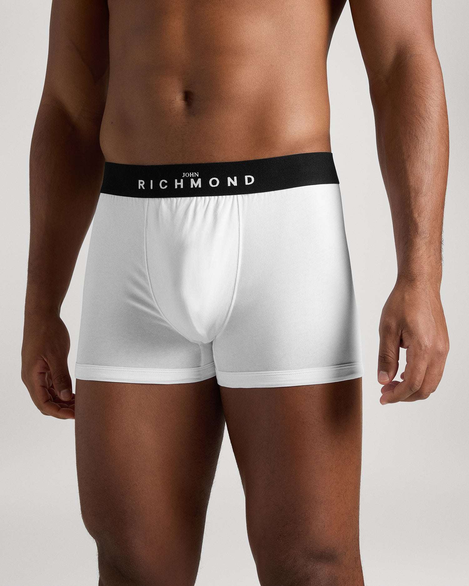 Boxer vita bassa in cotone pettinato con logo UnderwearIntimo
