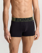 Boxer vita bassa in cotone pettinato con logo UnderwearIntimo