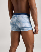Boxer vita bassa in cotone pettinato fantasia denim UnderwearIntimo