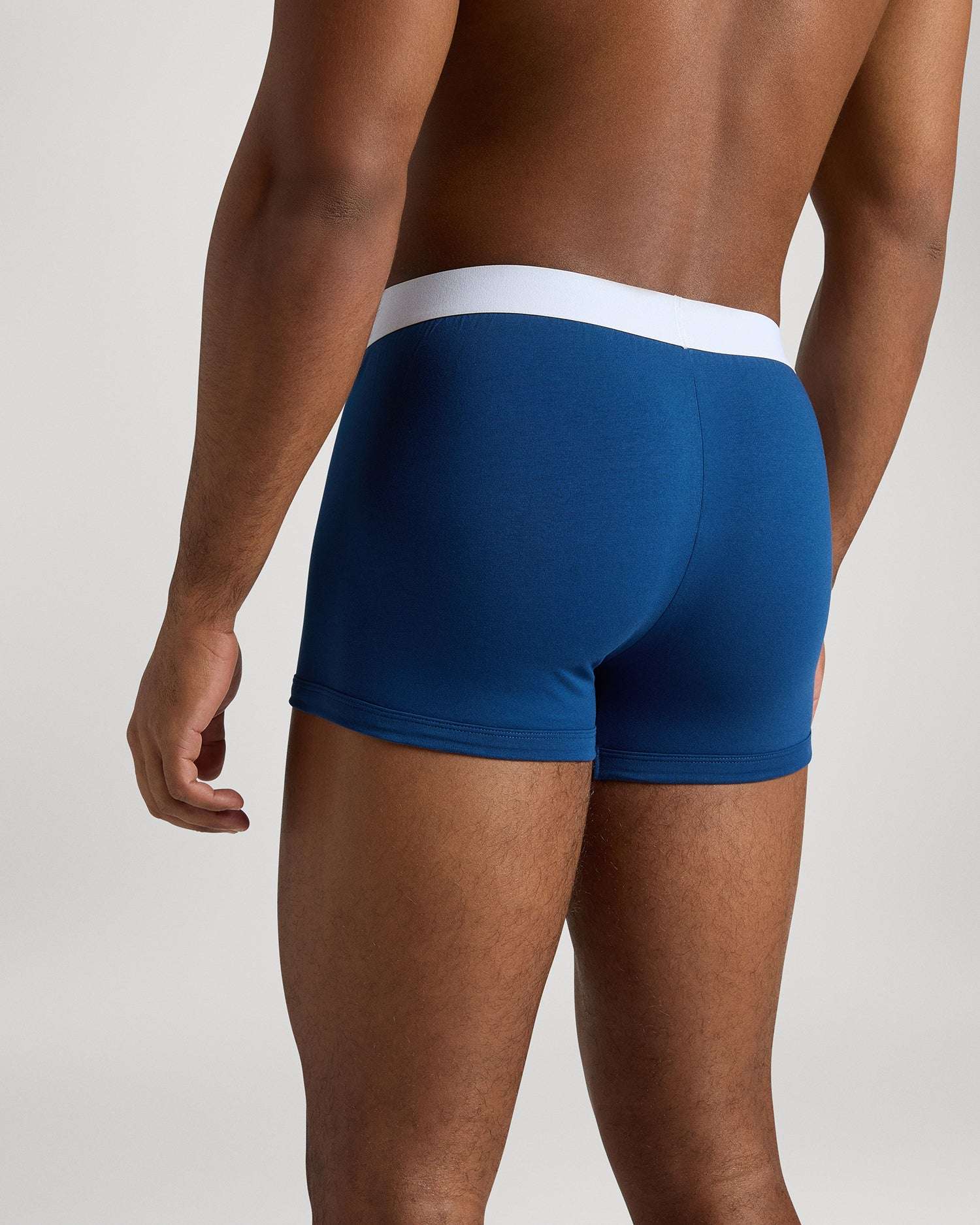 Boxer vita bassa in cotone pettinato fantasia denim UnderwearIntimo