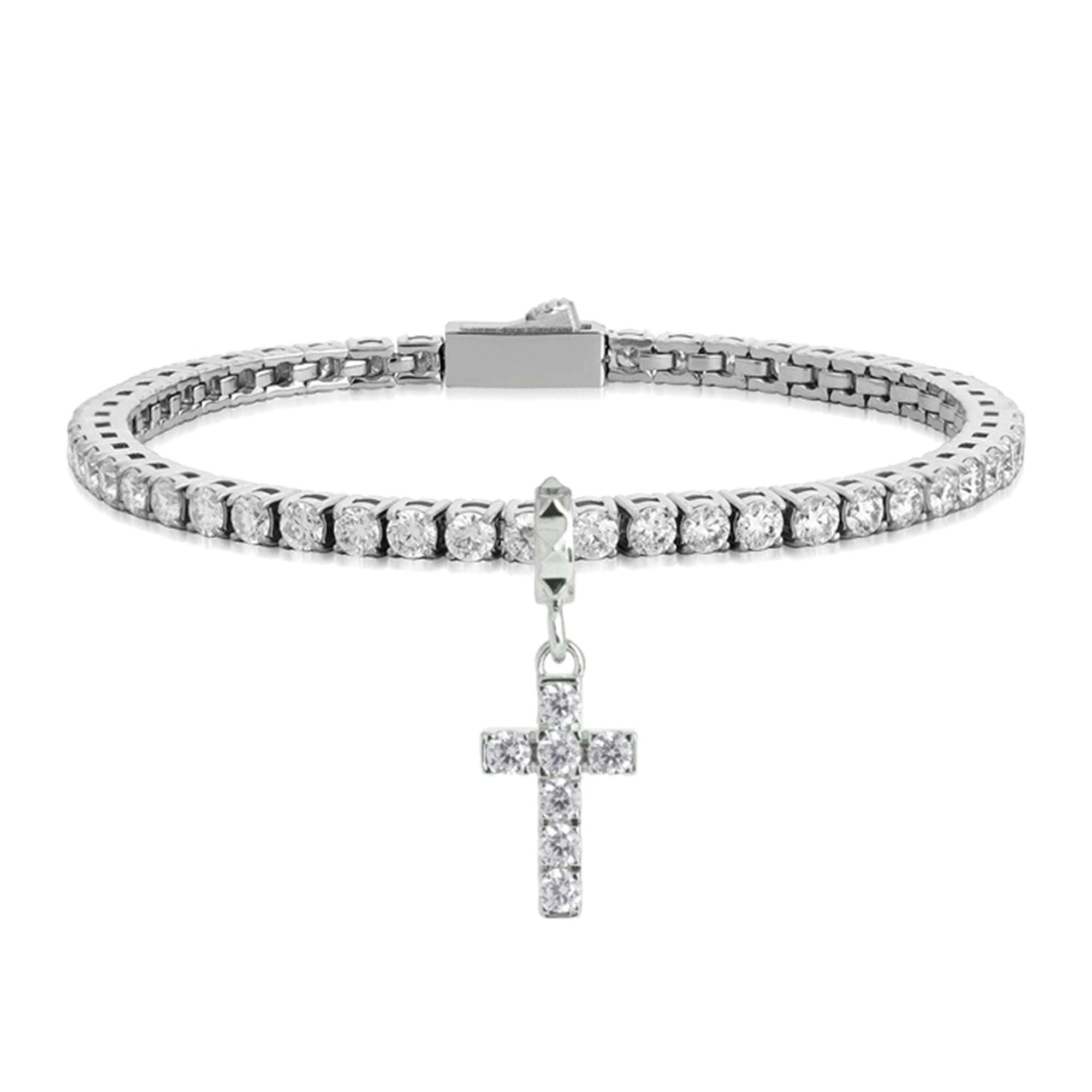 Bracciale Tennis da Donna in Titanio con Diamanti Lab-Grown