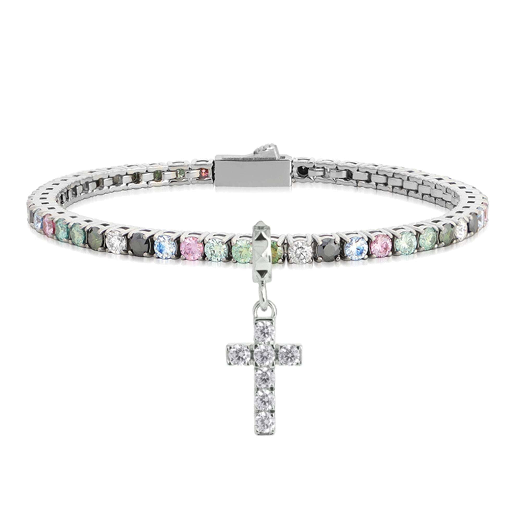 Bracciale Tennis da Donna in Titanio con Diamanti Lab-Grown