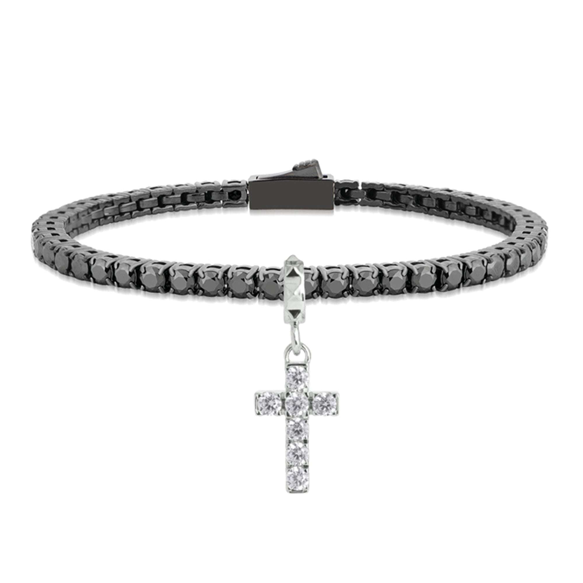 Bracciale Tennis da Donna in Titanio con Diamanti Lab-Grown