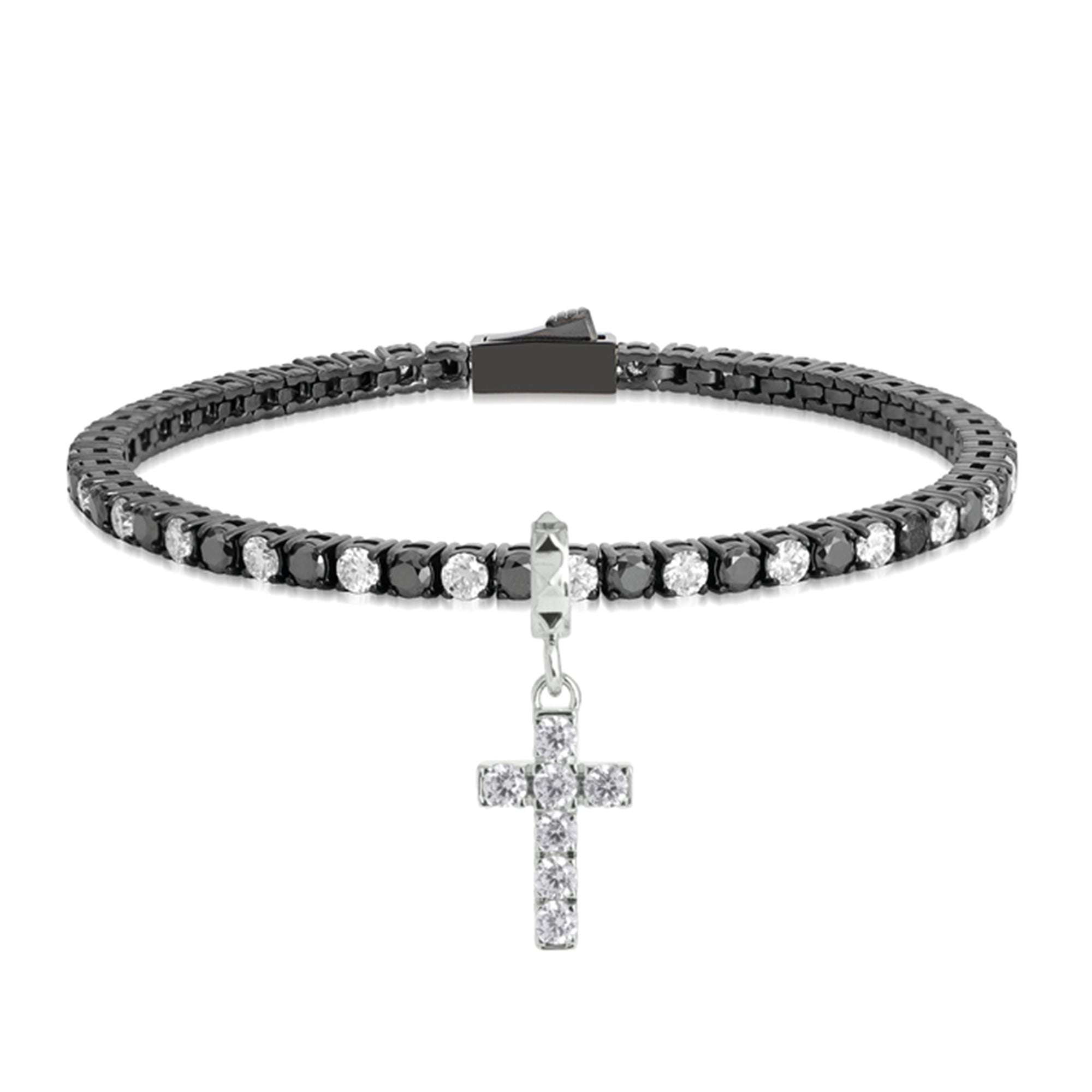 Bracciale Tennis da Donna in Titanio con Diamanti Lab-Grown