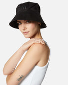 Bucket hat in cotone con logo ricamato Cappello