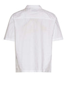 Short-sleeved shirt with embroidered details and essential SHIRT design