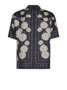 Camicia a maniche corte con motivo ornamentale raffinato CAMICIA