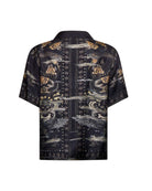 Camicia a maniche corte con stampa decorativa Camicia