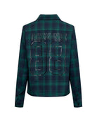 Genderless checked shirt with classic collar and button closure Shirt