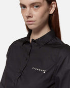 Camicia cropped nera con logo Richmond X Camicia