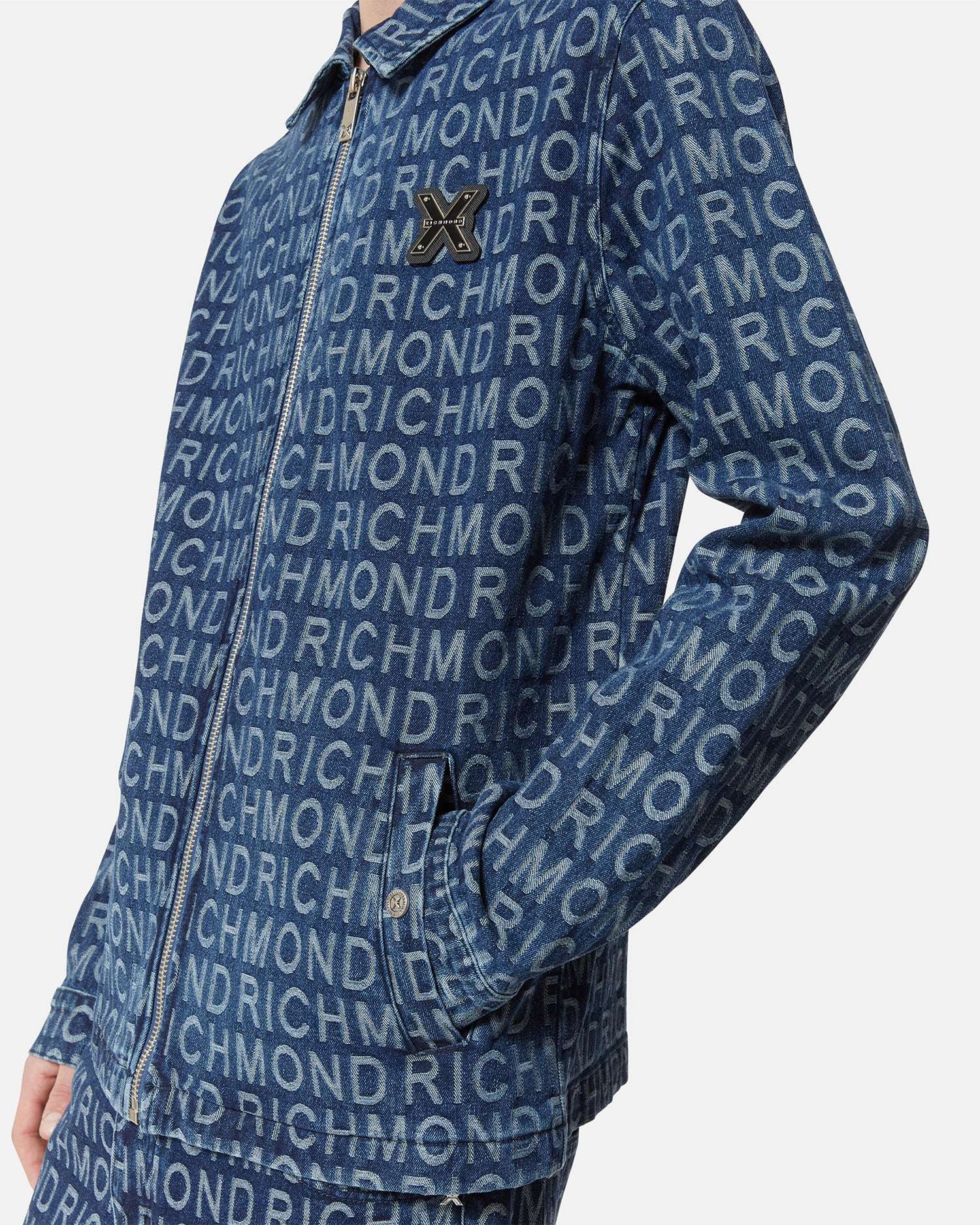 Camicia in denim con logo all-over Camicia