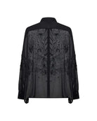 Camicia oversize con dettagli ricamati e luminosi Camicia