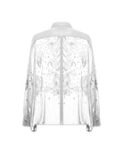 Camicia oversize con dettagli ricamati e luminosi Camicia