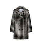 Cappotto doppiopetto con motivo pied de poule &ndash; Stile iconico e ricercato Capispalla