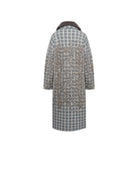 Long coat with relief effect jacquard workmanship – Contemporary elegance Outerwear