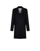 Single-breasted coat with flap pockets Outerwear