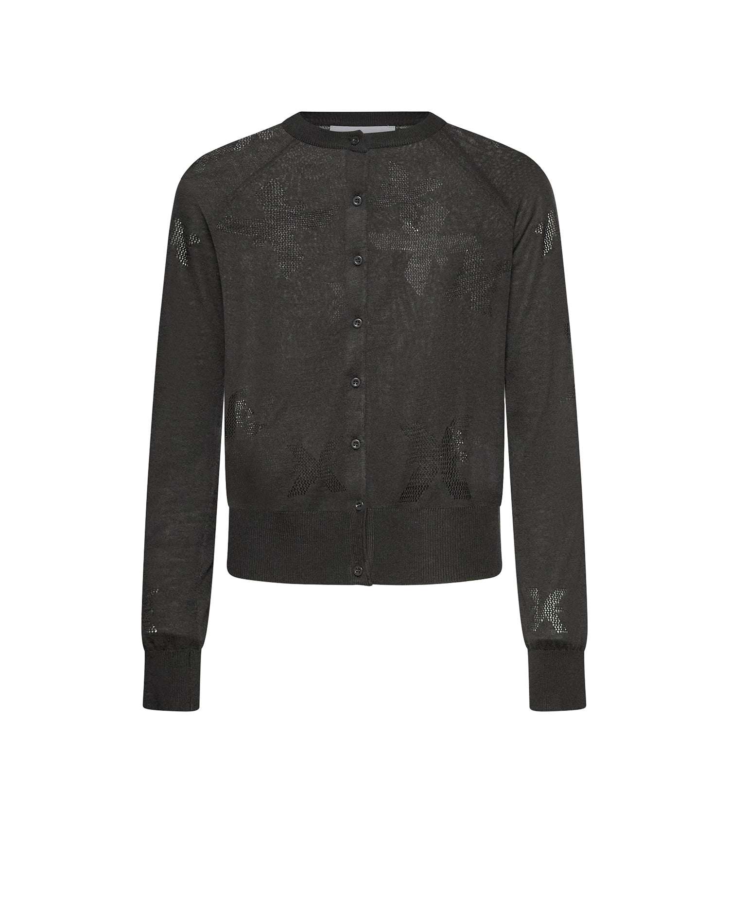 Cardigan leggero con stelle microborchiate Cardigan