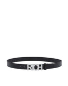 Cintura con fibbia metallica &ldquo;RICH&rdquo; e finitura martellata Accessori