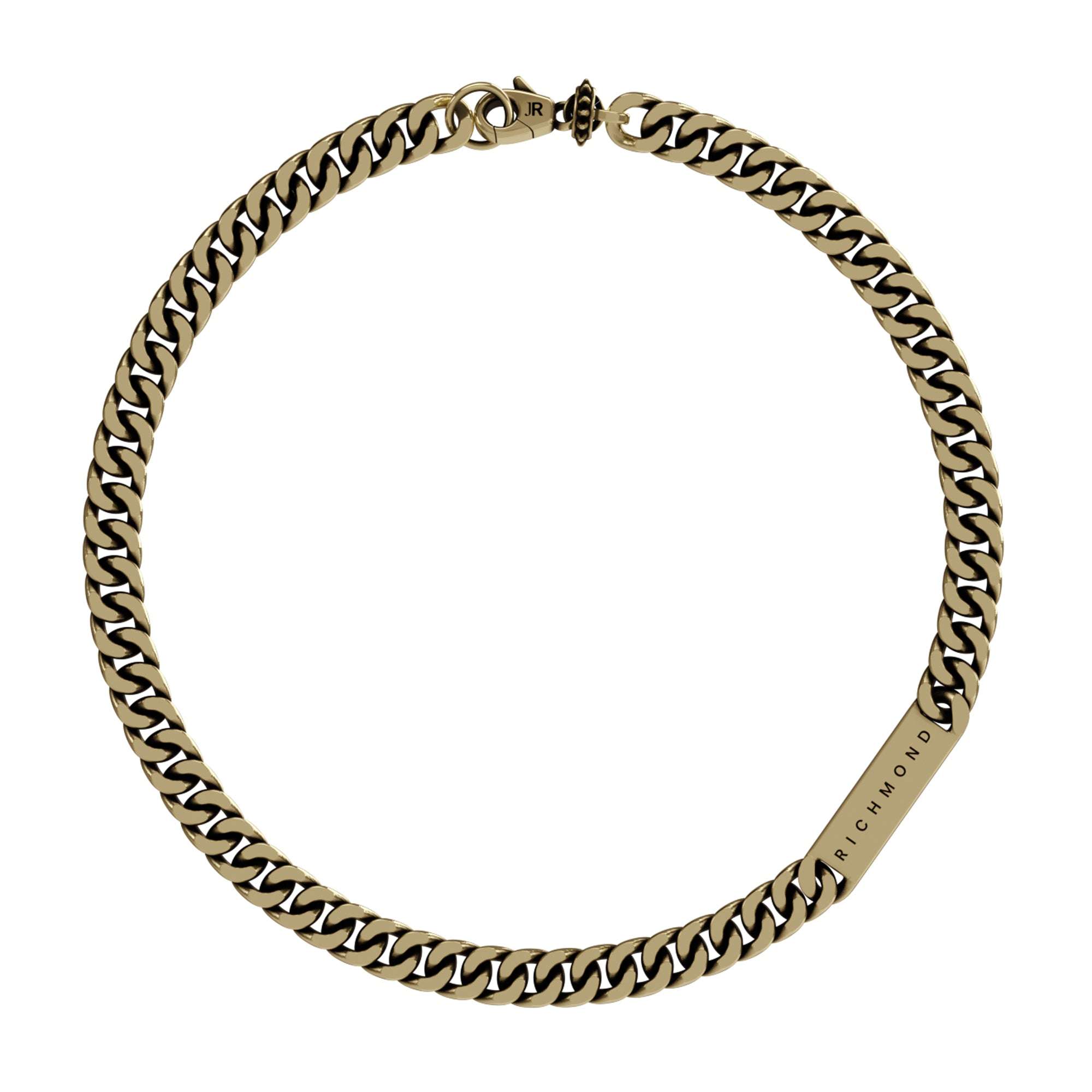 Collana a catena con piastrina John Richmond