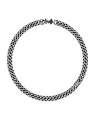 Cuban chain necklace with geometric plaque