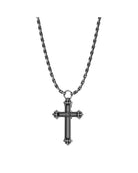 Necklace with decorated cross