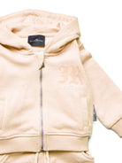 Coordinated sweatshirt and trousers set. Suit