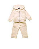 Coordinated sweatshirt and trousers set. Suit