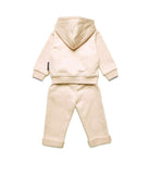 Coordinated sweatshirt and trousers set. Suit