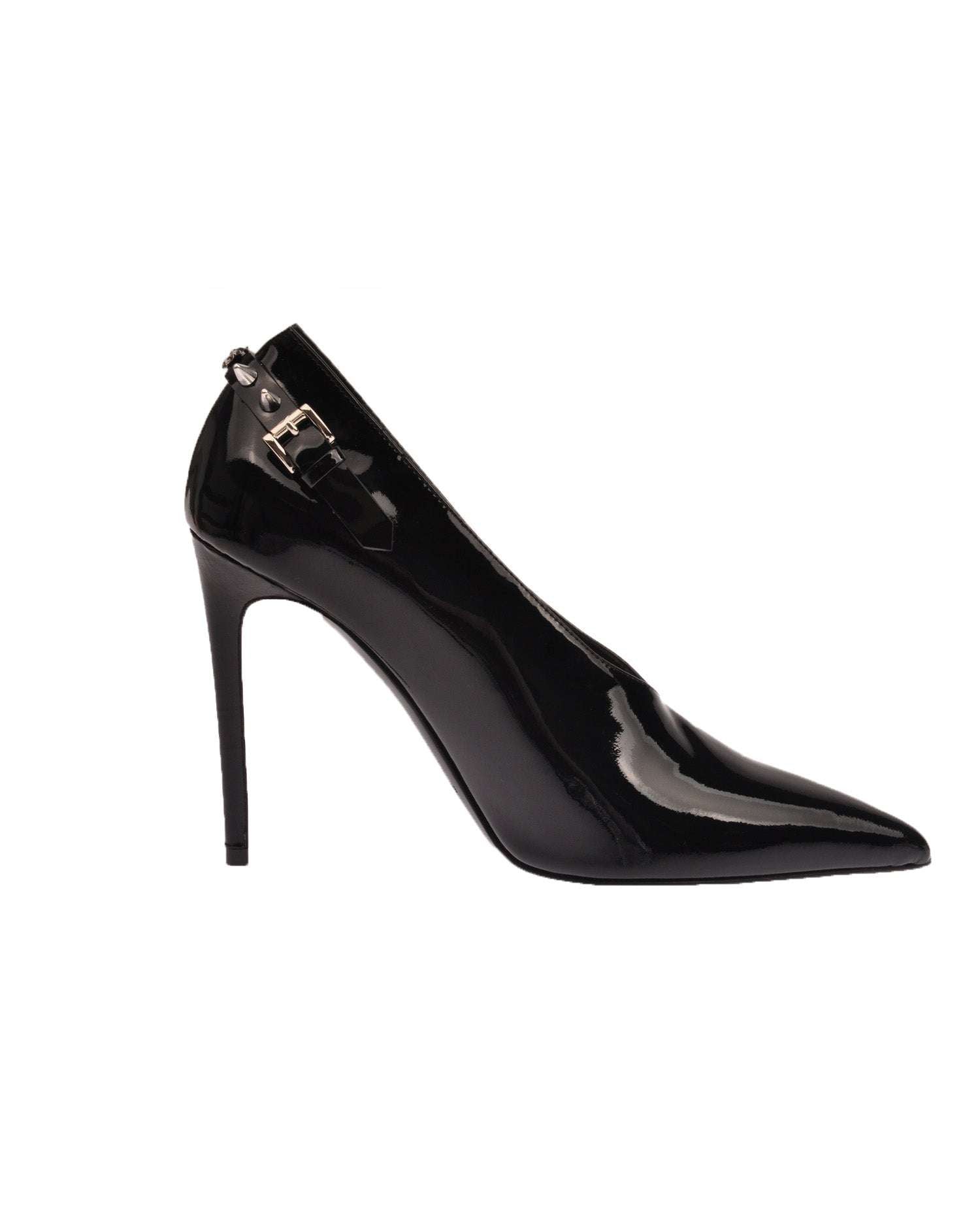 D&amp;eacute;collet&amp;eacute; nere con dettagli rock Scarpa