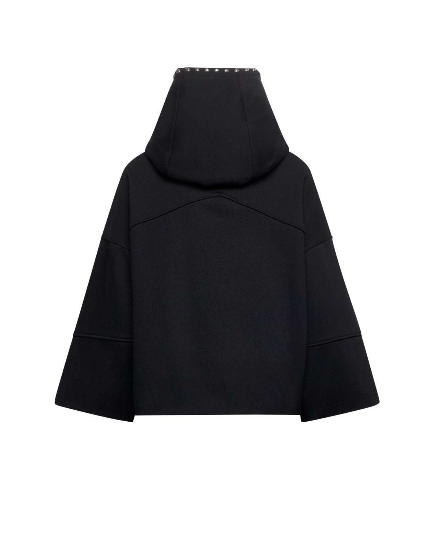 Felpa con Cappuccio e Borchie Felpa