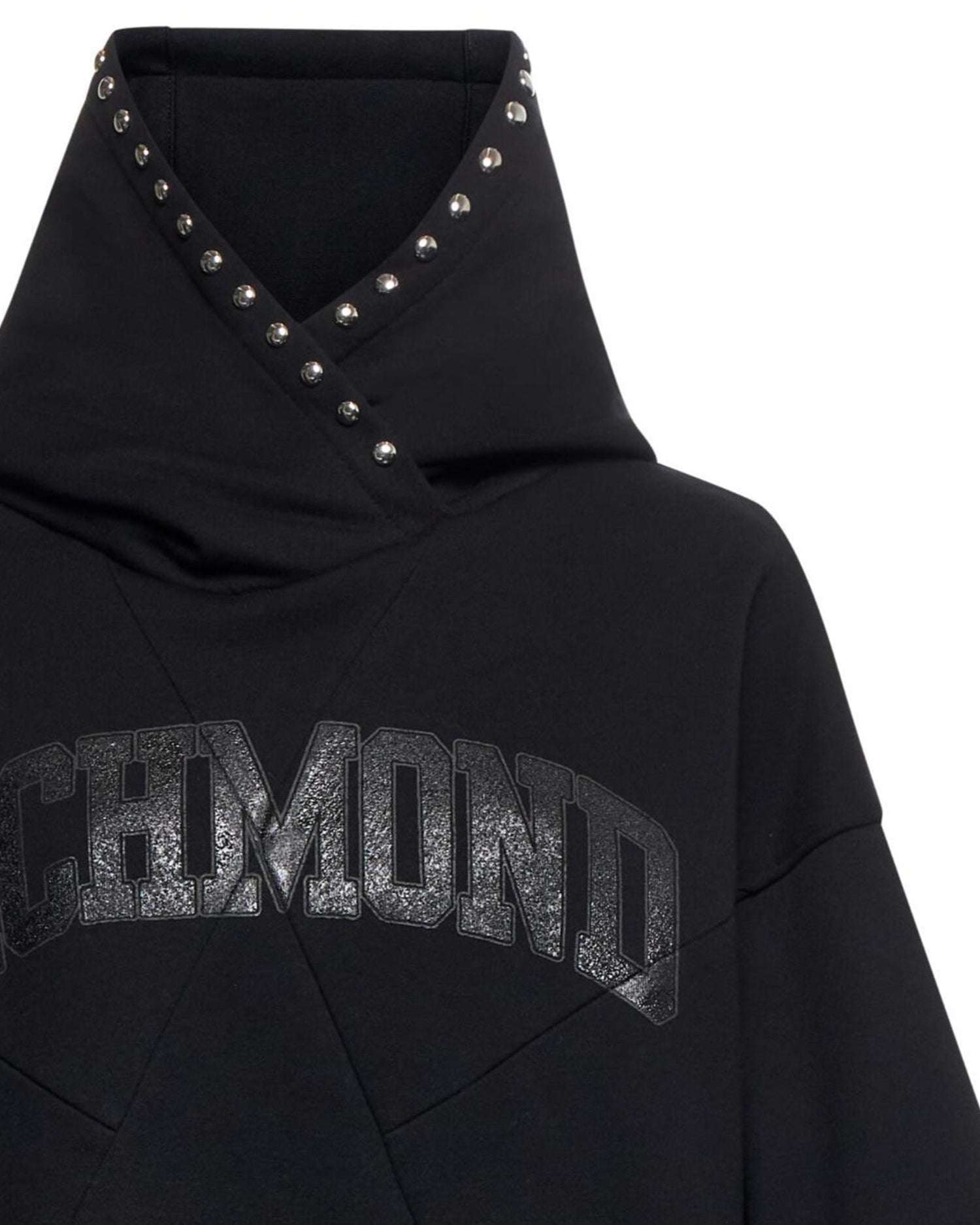 Felpa con Cappuccio e Borchie Felpa