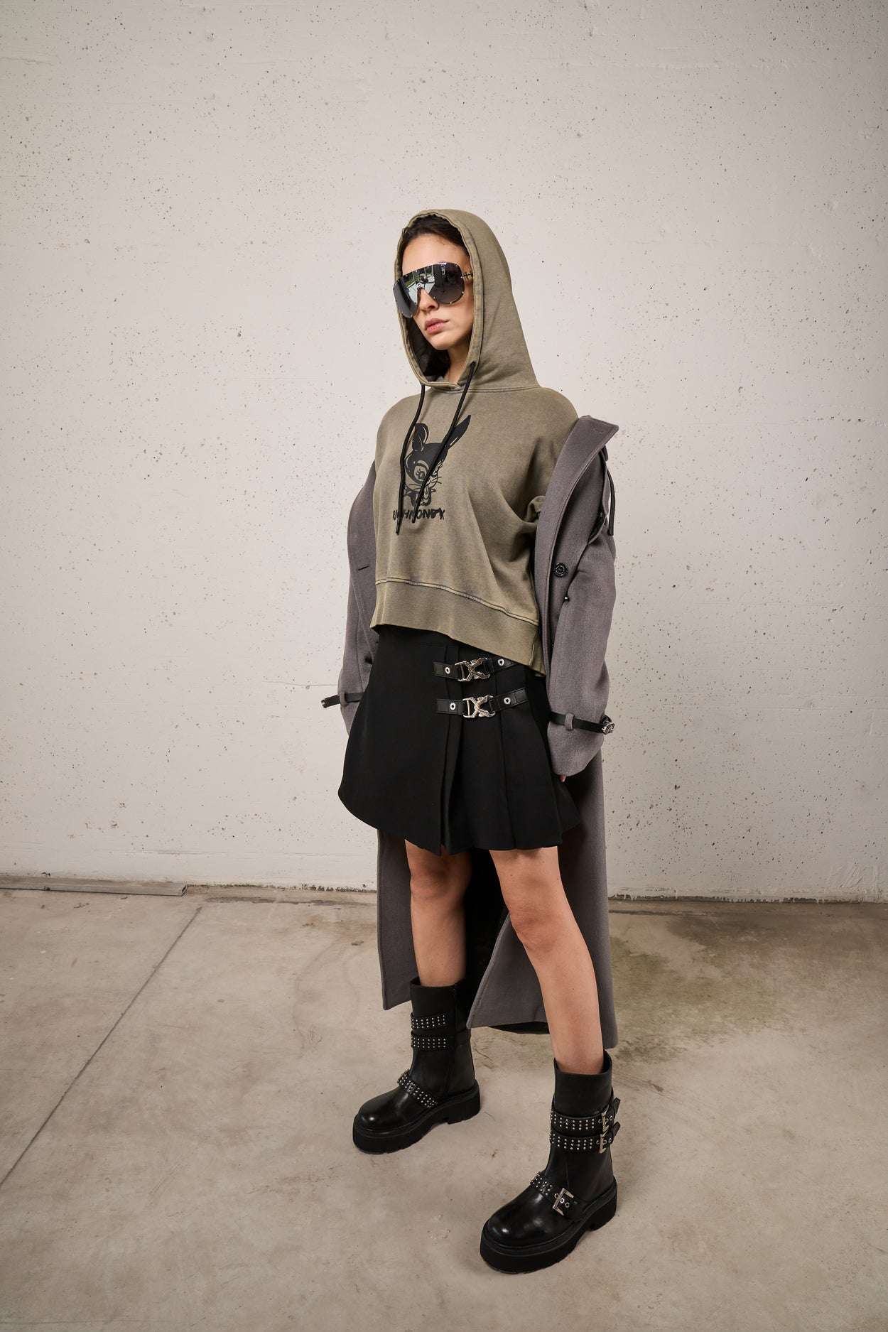 Felpa con cappuccio e grafica frontale Richmond X Felpa