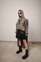 Richmond X Sweatshirt with hood and front graphic