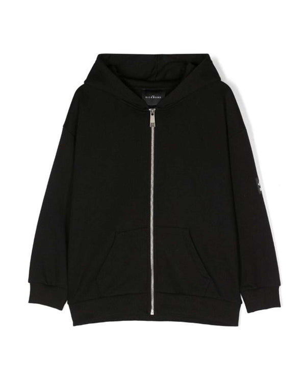 Hoodie with contrasting logo on the back