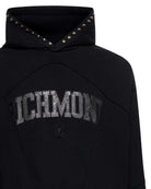 Sweatshirt with hood and embroidered front logo. Sweatshirt