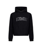 Sweatshirt with hood and embroidered front logo. Sweatshirt