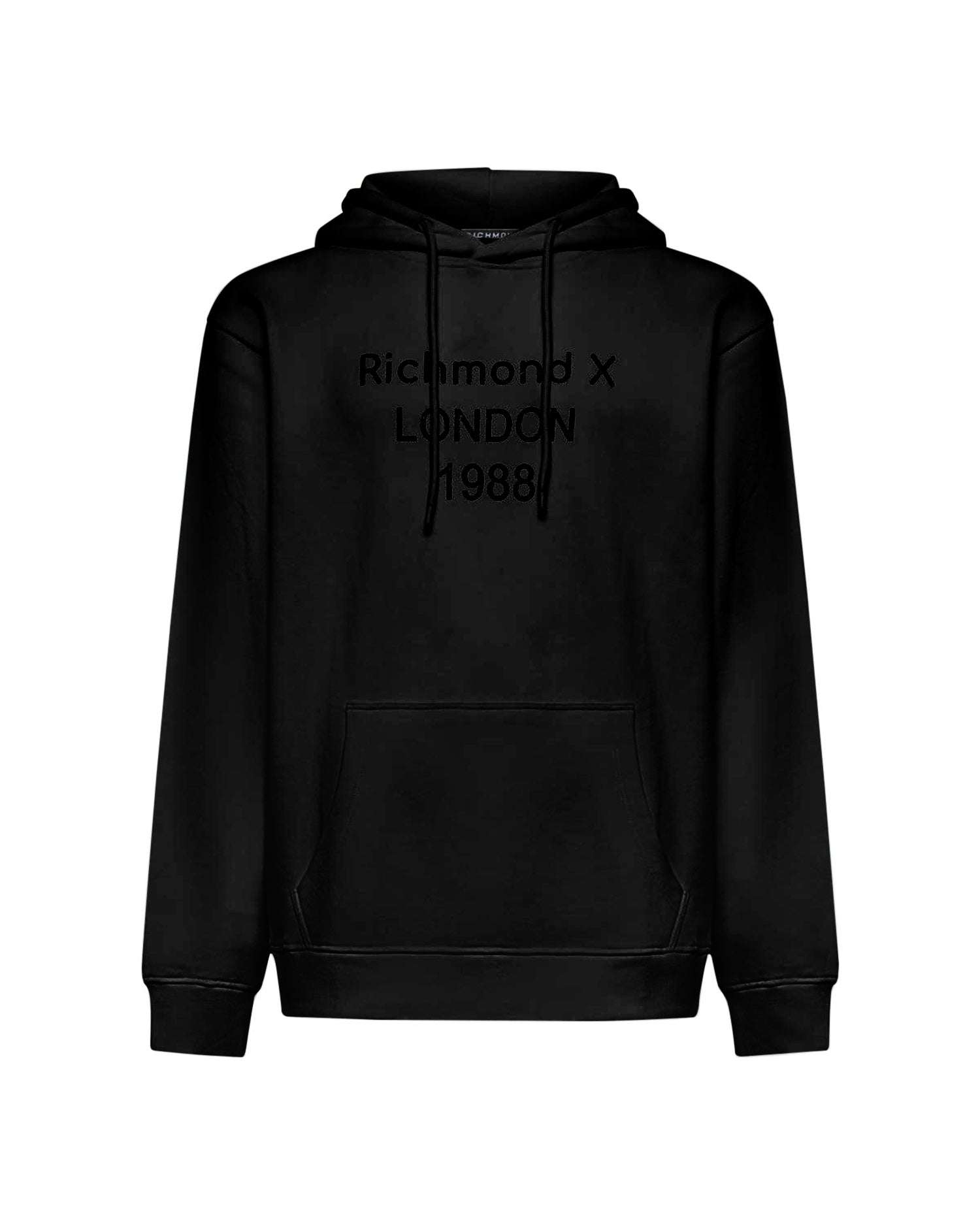 Felpa con cappuccio e stampa frontale &quot;Richmond X London 1988&quot; Felpa