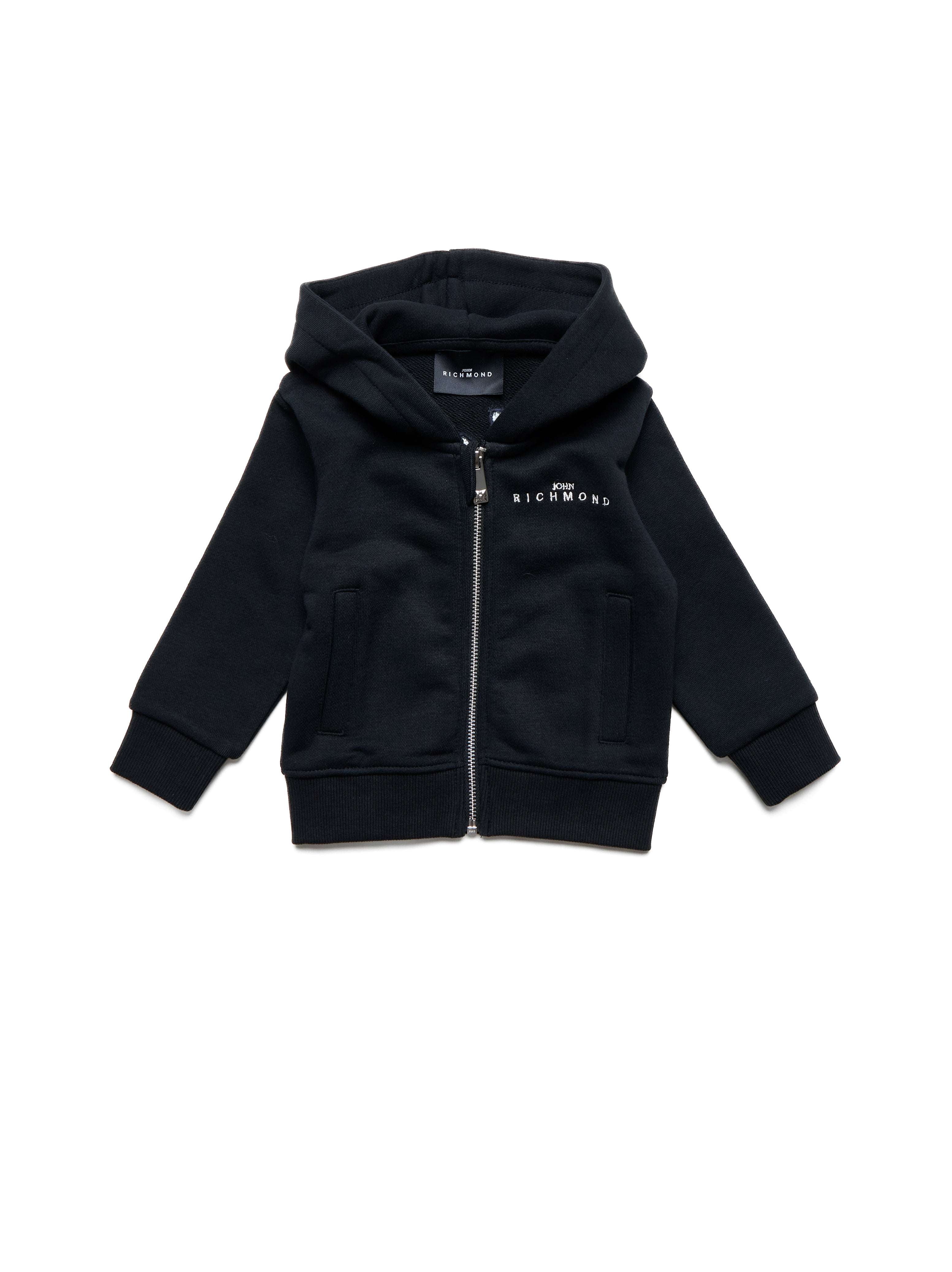 Felpa con cappuccio e zip Felpa