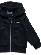 Sweatshirt with zip and hood. Sweatshirt