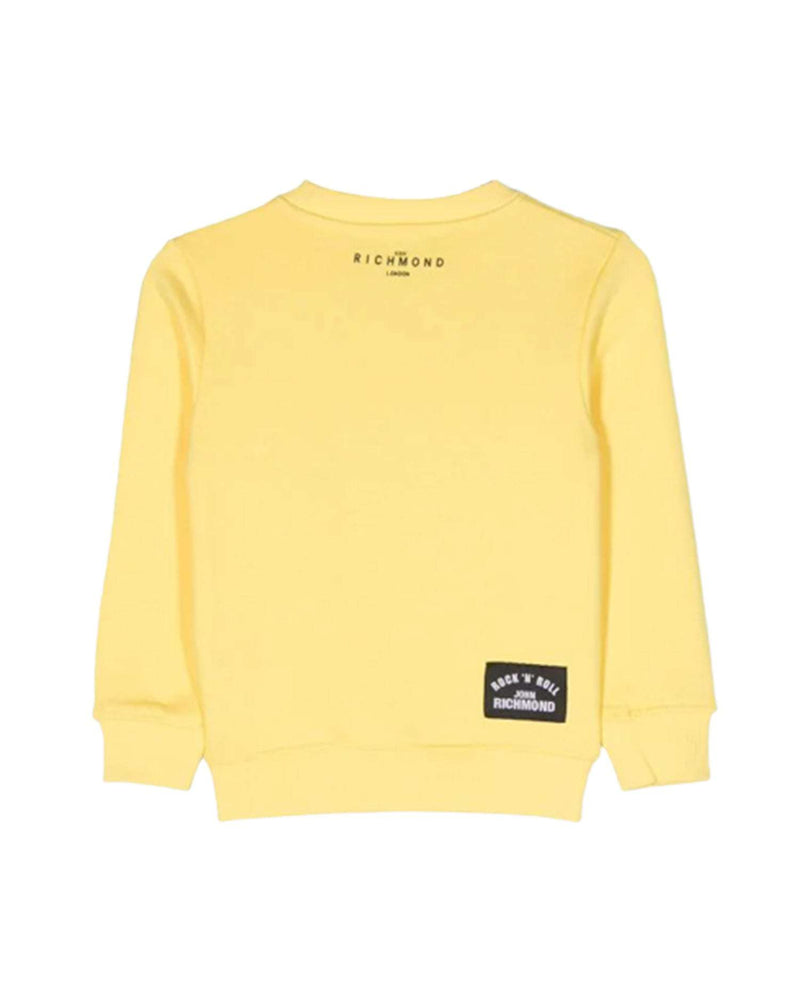 Sweatshirt with contrasting logo on the front