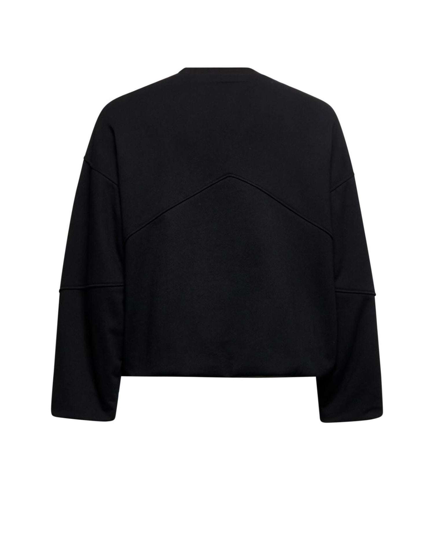 Felpa con logo frontale e dettagli a contrasto sulle spalle Felpa