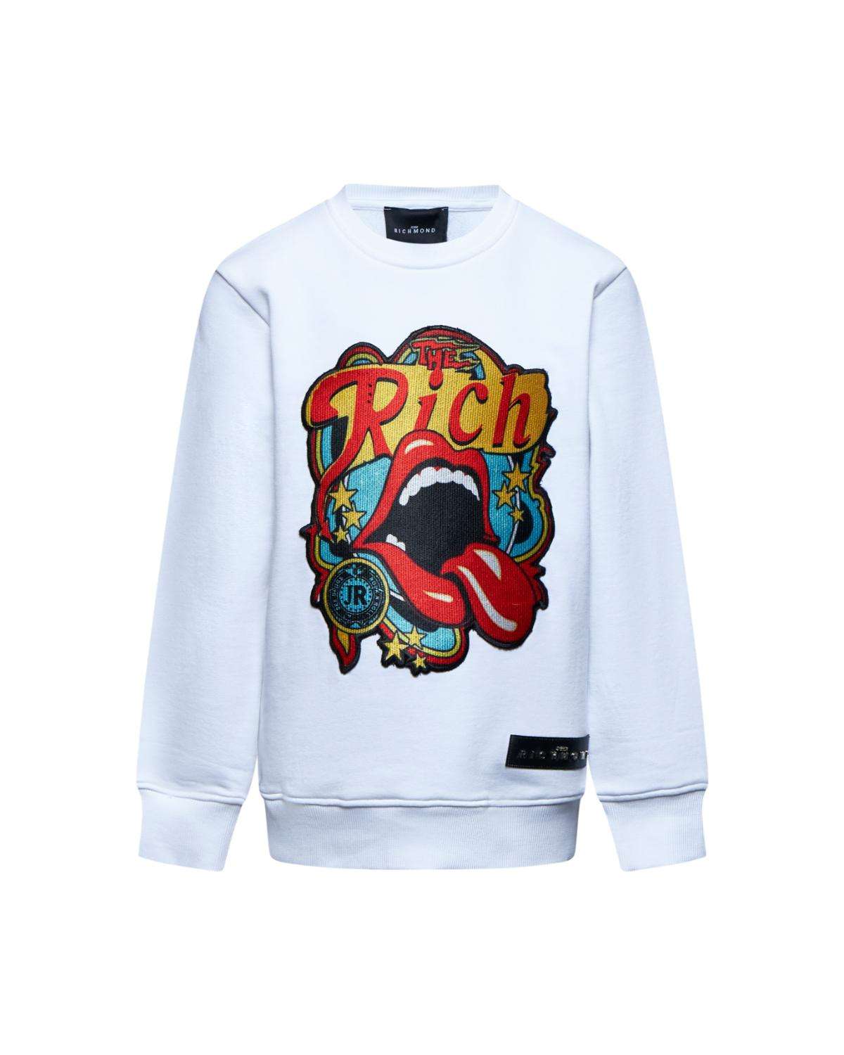 Felpa con stampa illustrata Felpa