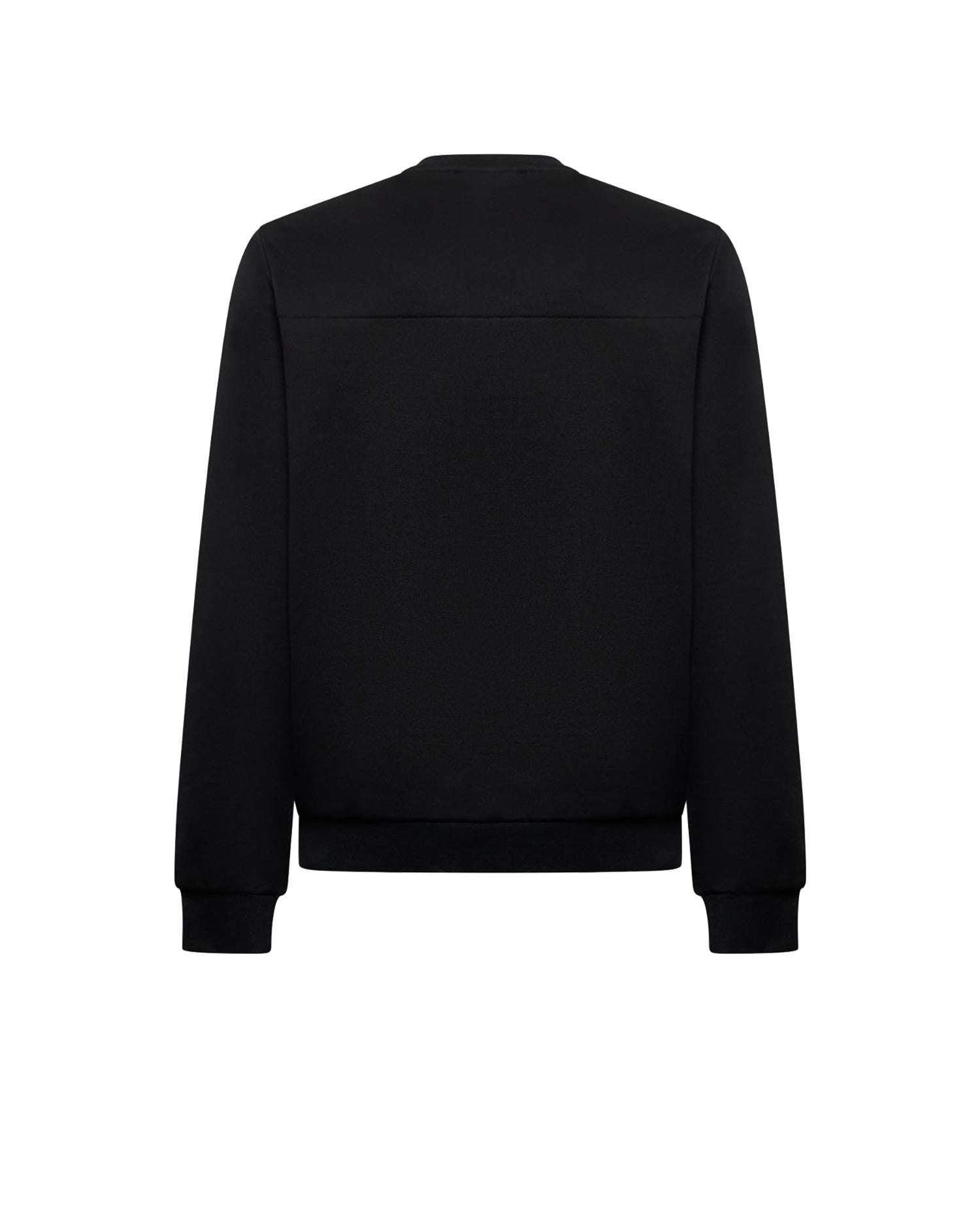 Felpa girocollo con scritta frontale applicata Felpa