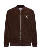 Felpa uomo marrone con zip e logo Richmond X Felpa