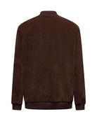 Felpa uomo marrone con zip e logo Richmond X Felpa