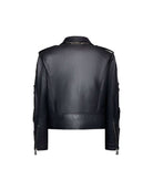 Giacca biker con applicazioni e dettagli metallici Capispalla