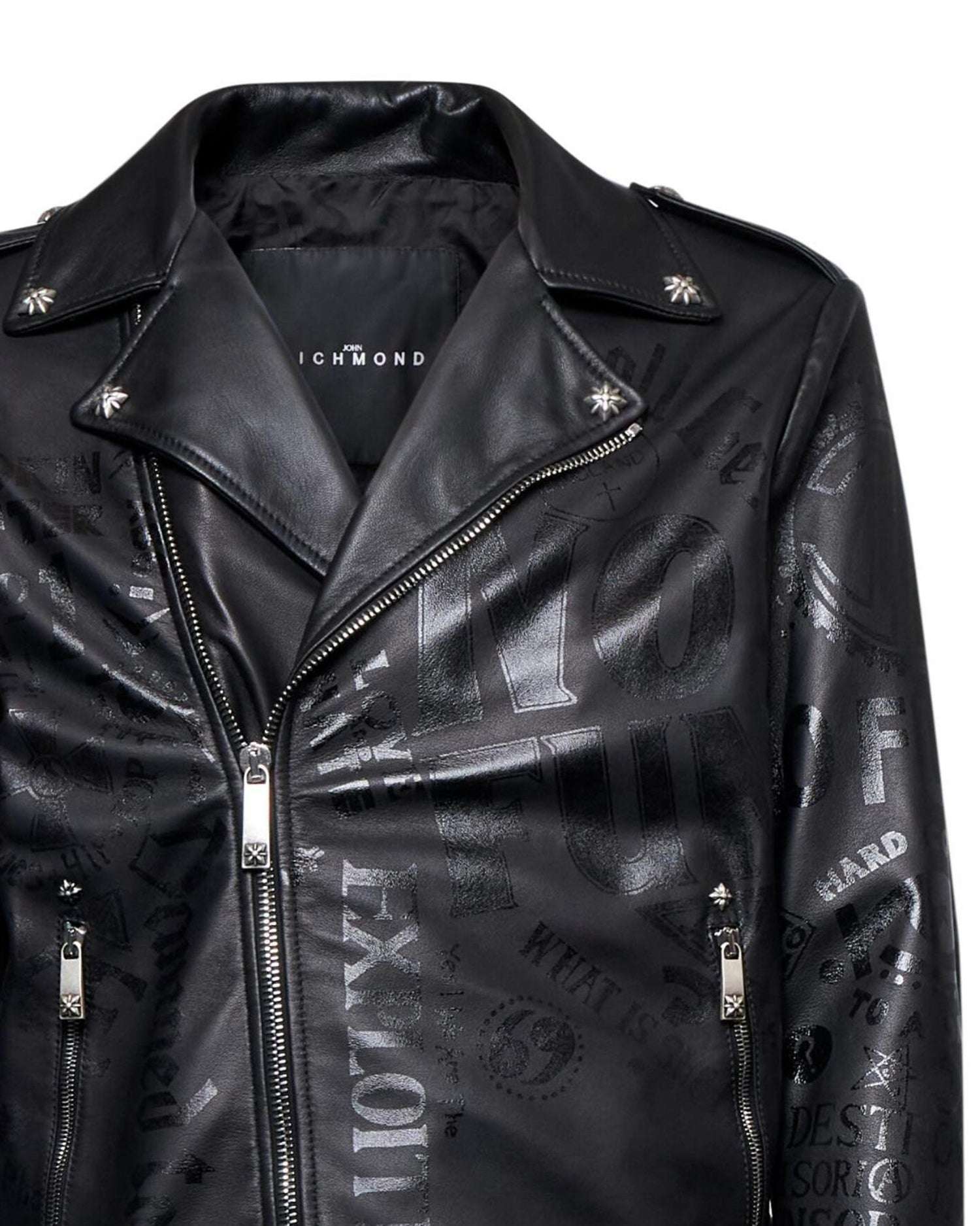 Giacca biker con zip asimmetrica Capispalla