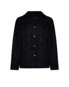 Giacca con cappuccio e chiusura a bottoni Capispalla