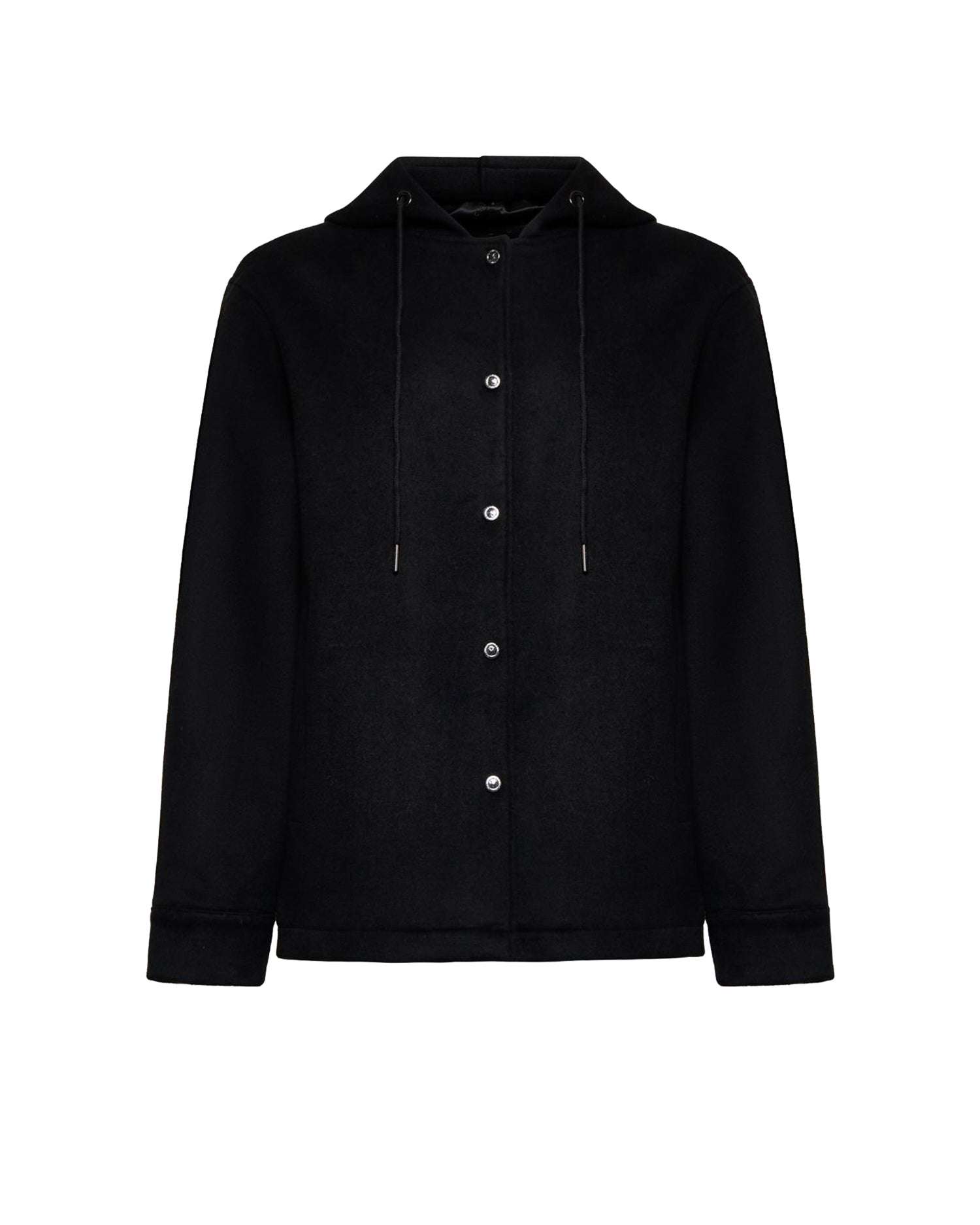 Giacca con cappuccio e chiusura a bottoni Capispalla
